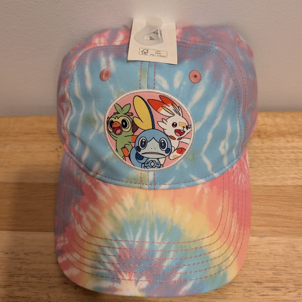 Colorful Tie-Dye Pokémon Cap Brand New With Tag